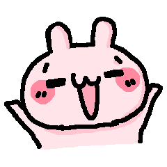 [LINEスタンプ] 桃色うさたん 