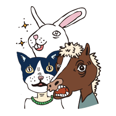 [LINEスタンプ] 仮面をかぶった発言専用 
