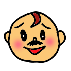 [LINEスタンプ] チョビヒゲ君 