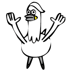 [LINEスタンプ] 僕は白鳥 津軽弁 