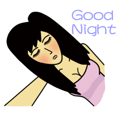 [LINEスタンプ] Pretentious GIRL 