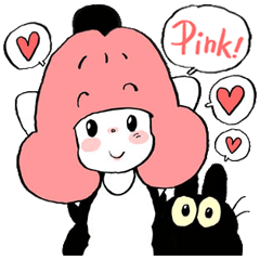 [LINEスタンプ] Pink 