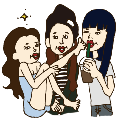 [LINEスタンプ] こんな女子いるいるスタンプ