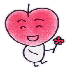 [LINEスタンプ] リンゴさん 