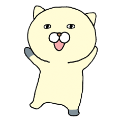 [LINEスタンプ] うす黄いろのねこ 