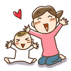 [LINEスタンプ] お母さん頑張って！ 