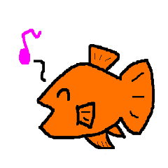 [LINEスタンプ] 可愛いおさかな バルーンモーリーちゃん 