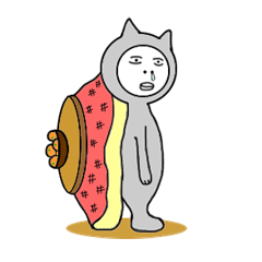 [LINEスタンプ] お～い、ねこ氏 