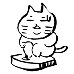 [LINEスタンプ] ダイエットにゃろみーた 