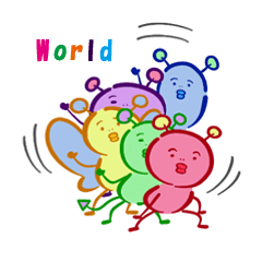 [LINEスタンプ] 無視できない虫(World ver.) fetchpriority=high