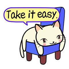 [LINEスタンプ] ねここちゃんとお友達 英語 