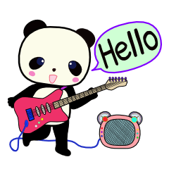 [LINEスタンプ] ぱんだちゃん（英語） 