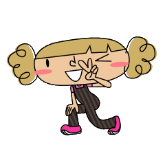 [LINEスタンプ] キメコ. 