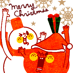 [LINEスタンプ] karinの 『りんごくん』クリスマス＆お正月 fetchpriority=high