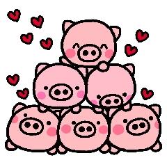 [LINEスタンプ] ぶたのメッセージ ぶたゴコロ ver.4 