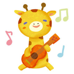 [LINEスタンプ] ふくだかよのきりんクラブ 