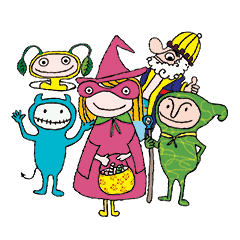 [LINEスタンプ] Fu Fu Fu Flora！ 