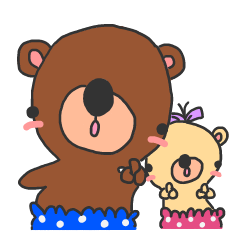 [LINEスタンプ] くま＆くま チルコニ2