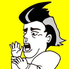 [LINEスタンプ] 変な顔 