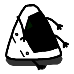 [LINEスタンプ] さんかくおにぎり君