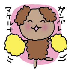 [LINEスタンプ] トイプードルのチョコチップ 