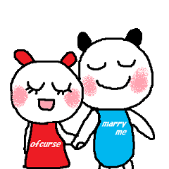 [LINEスタンプ] 博多生まれのヒーボー＆さーちゃん