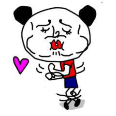 [LINEスタンプ] ひろしパンダちゃん