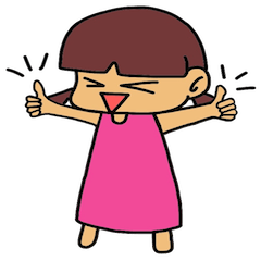 [LINEスタンプ] スマイルハッピーガール
