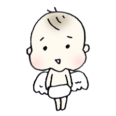 [LINEスタンプ] ゆるほっぺ天使の優しいスタンプ
