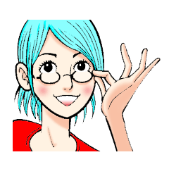 [LINEスタンプ] ひらがな女子