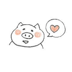 [LINEスタンプ] シンプルなぶたのスタンプ fetchpriority=high