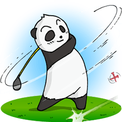 [LINEスタンプ] プロゴルファーパンダ fetchpriority=high