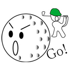 [LINEスタンプ] トーキングゴルフボール 
