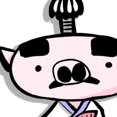 [LINEスタンプ] ブタ殿様（ぶたどのさま） 