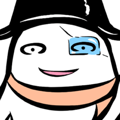 [LINEスタンプ] 黒ハットン 