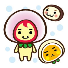 [LINEスタンプ] 苺大福ちゃんと和菓子仲間のスタンプ 
