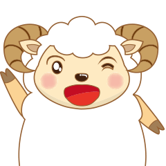 [LINEスタンプ] 羊のスタンプ-2015年年賀編 
