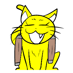 [LINEスタンプ] 黄ネコ 04 fetchpriority=high