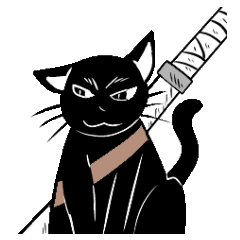 [LINEスタンプ] 黒ネコ 01 fetchpriority=high