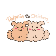 [LINEスタンプ] Dolphin ＆ Chicken 