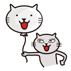 [LINEスタンプ] 灰色の猫 