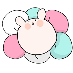 [LINEスタンプ] ゴムまりウサギ 