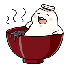 [LINEスタンプ] もち、まんじゅう、だんご 