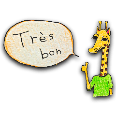[LINEスタンプ] パリ生活のジラフ君 