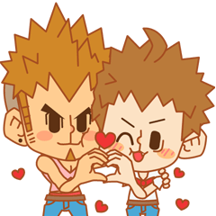[LINEスタンプ] Jacky ＆ Dannyの幸せな時間 