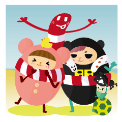 [LINEスタンプ] HAPPY SCARF 