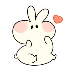 [LINEスタンプ] ゆるもちウサギのにちこ 