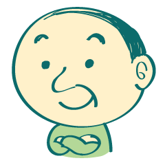 [LINEスタンプ] 上からおじさん 