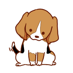 [LINEスタンプ] 子犬のビーグル