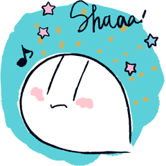 [LINEスタンプ] しゃーさんのおやつの時間 